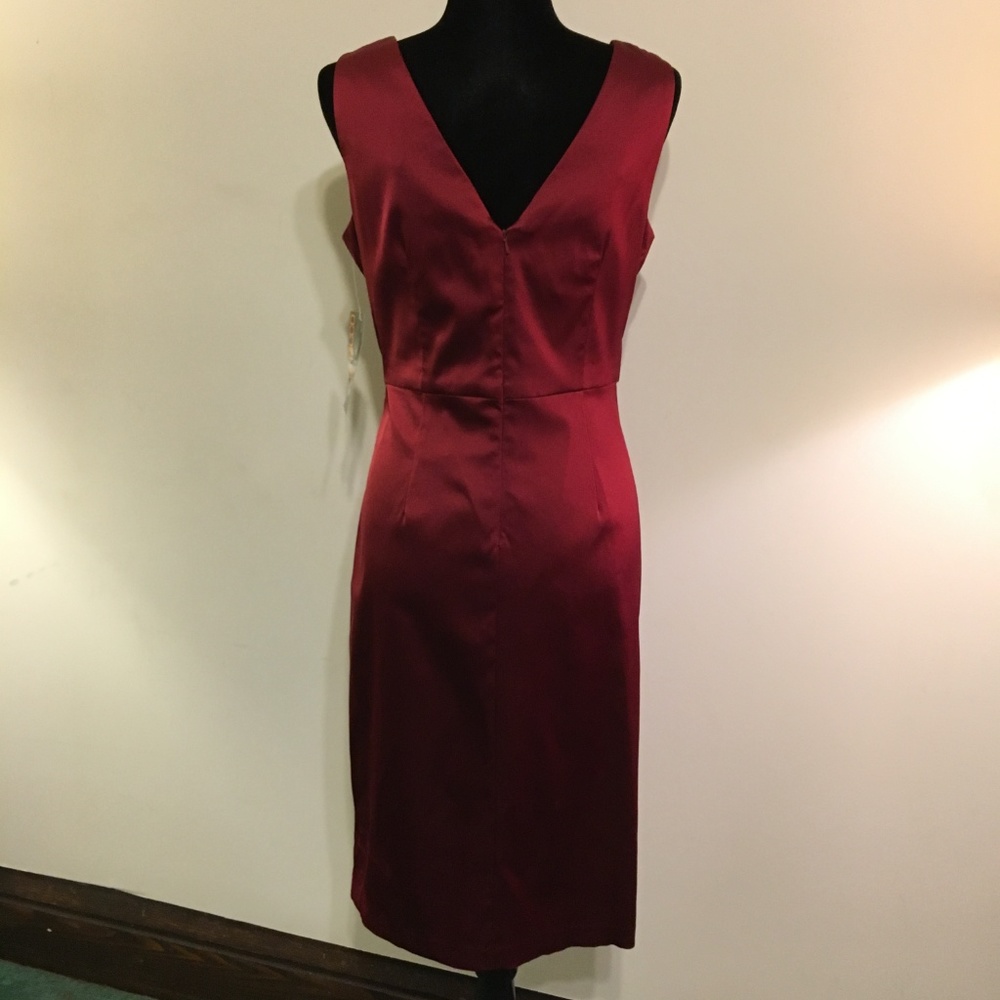 Donna Ricco Red Satin Dress - Picture 3 of 7